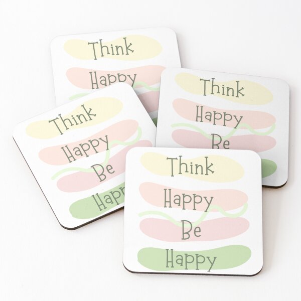 Item preview, Think happy be happy , inspirational life quote (color palate, color palette) designed and sold by Sanaura.