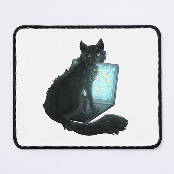 Item preview, Black Cat on Computer designed and sold by Hodge-Podge-Art.