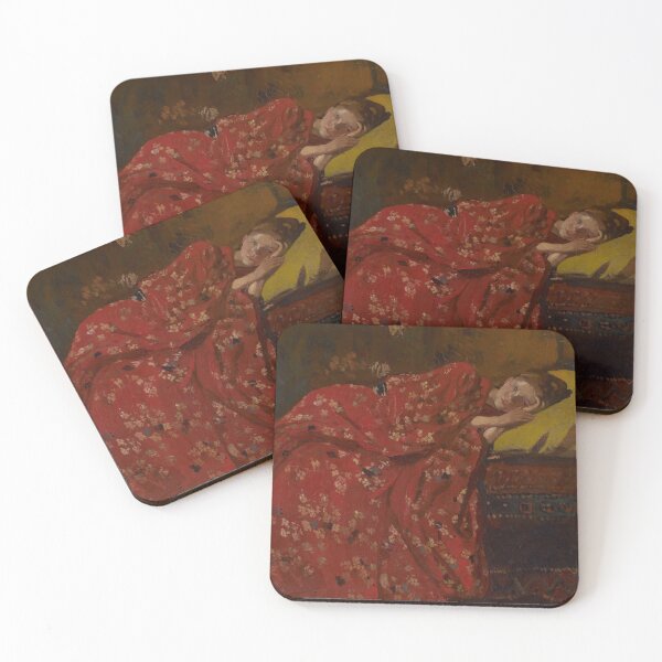 Item preview, The Red Kimono (1894) - George Hendrik Breitner designed and sold by SALON DES ARTS.