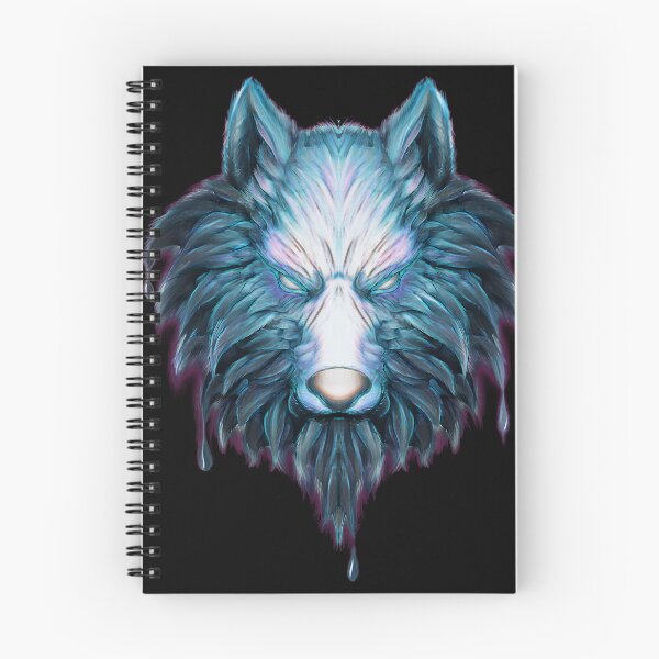 Artikelvorschau, BLAUER WOLF (schwarze T-Shirts) entworfen und verkauft von StayCool3d.