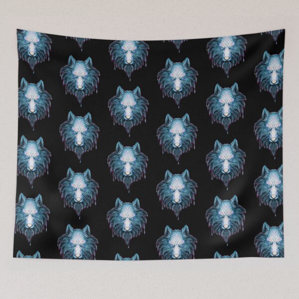 Item preview, BLUE WOLF  (black tshirts) designed and sold by StayCool3d.