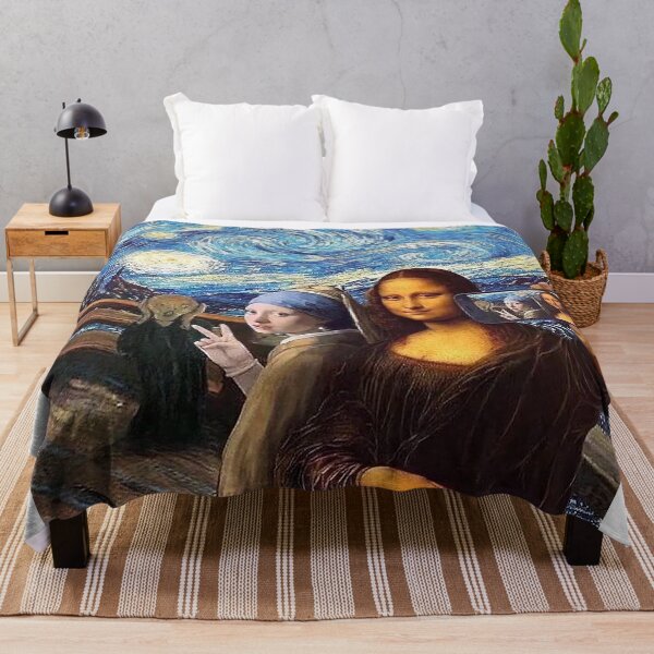 Item preview, Scream and Selfie of Four classical paintings mash up designed and sold by SherryWainscott.