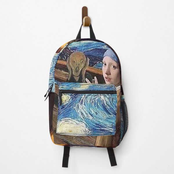 Item preview, Scream and Selfie of Four classical paintings mash up designed and sold by SherryWainscott.