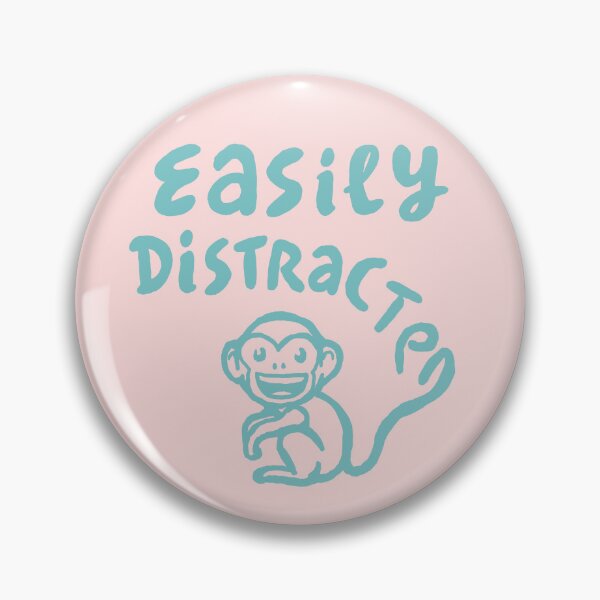 Item preview, Easily distracted monkey (blue) designed and sold by pencilpepper.