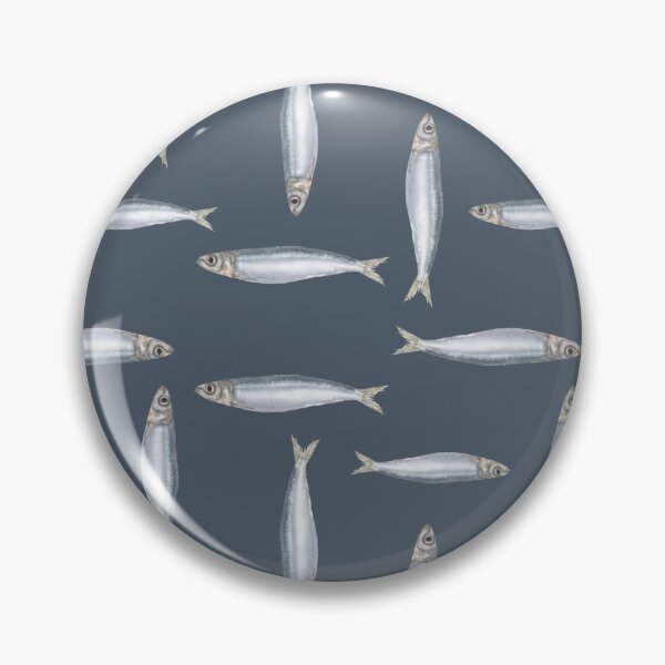 Item preview, Sardines Perpendicular - Navy designed and sold by HB Loves Crafts.