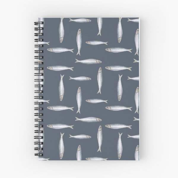 Item preview, Sardines Perpendicular - Navy designed and sold by HB Loves Crafts.