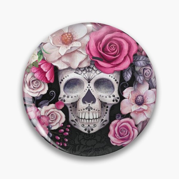 Item preview, Floral Sugar Skull designed and sold by Gothic Fantasy.