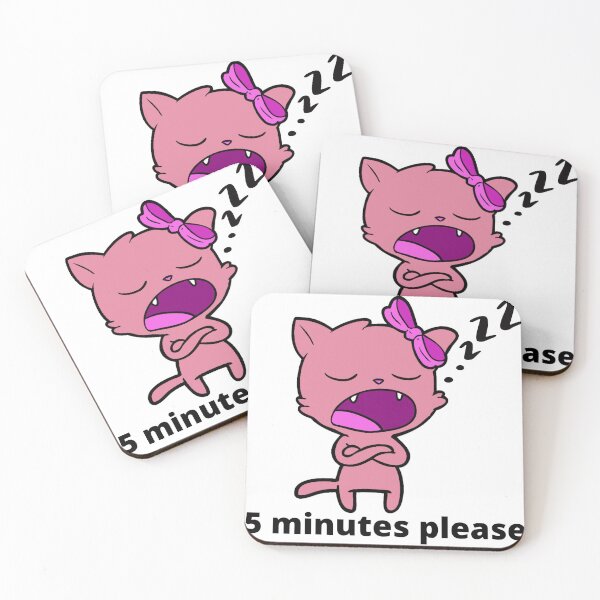 Item preview, Sleepy cat. Wait 5 minutes please. Sleeping cat. Lazy Cat needs 5 minutes to wake up. designed and sold by EMIPRINCESS.