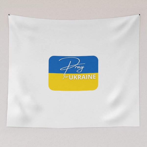 Item preview, Pray for Ukraine designed and sold by Giovanni's  Brown Quotes.