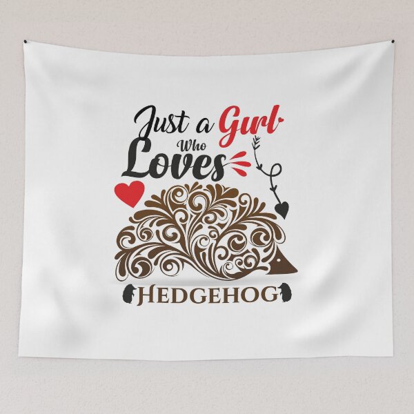 Item preview, Just a Girl Who Loves Hedgehog T-shirt - hedgehog lover Sticker designed and sold by podekom.