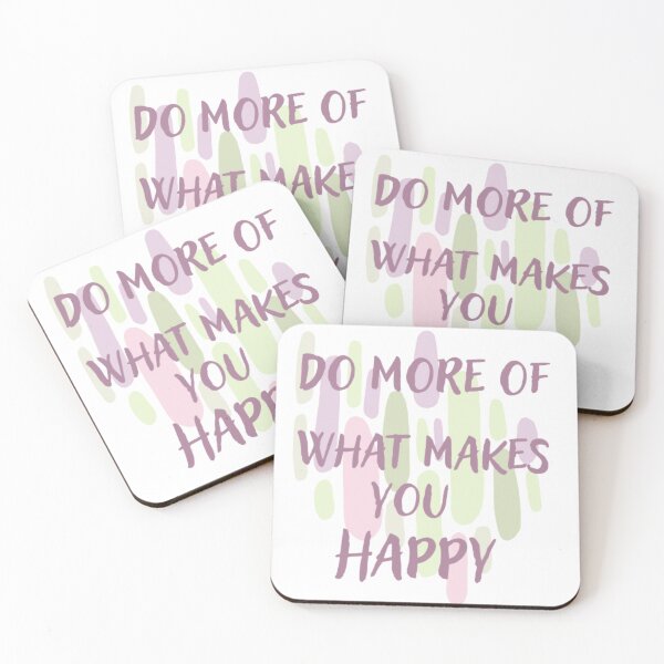Item preview, Do more of what makes you happy  , inspirational life quote (color palate, color palette) designed and sold by Sanaura.