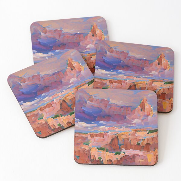 Item preview, Abstract Bryce Canyon Painting National Park - Hiking - Bryce Canyon designed and sold by CattlettArt.
