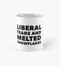 Taza clásica Lágrimas liberales y copos de nieve derretidos