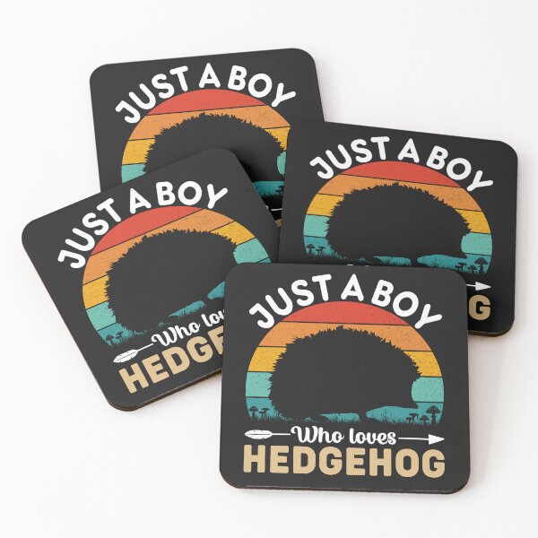Item preview, Just A Boy Who Loves Hedgehog T-shirt - hedgehog lover Stickers designed and sold by podekom.
