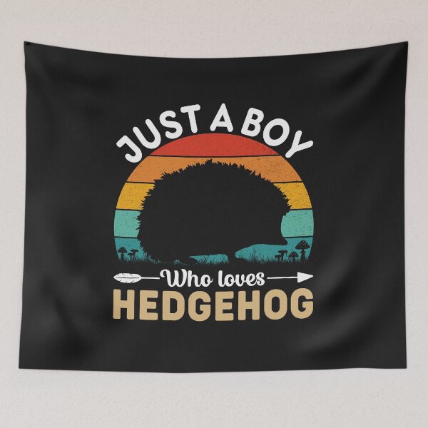 Item preview, Just A Boy Who Loves Hedgehog T-shirt - hedgehog lover Stickers designed and sold by podekom.