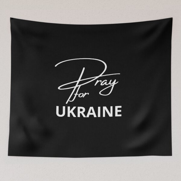 Item preview, Pray for Ukraine designed and sold by Giovanni's  Brown Quotes.