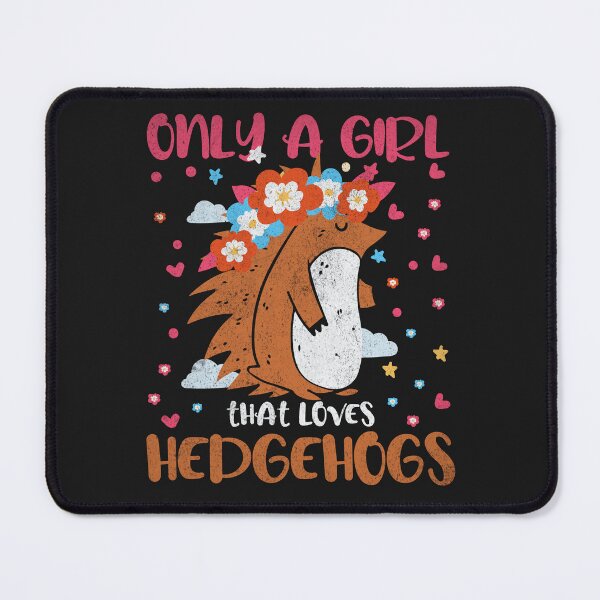 Item preview, Only a Girl Who Loves Hedgehog T-shirt - hedgehog lover designed and sold by podekom.