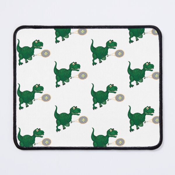 Item preview, Dinosaur Playing Tennis ,Funny Good Dinosaur Tennis Lovers Cool Green Design designed and sold by pedrored369.