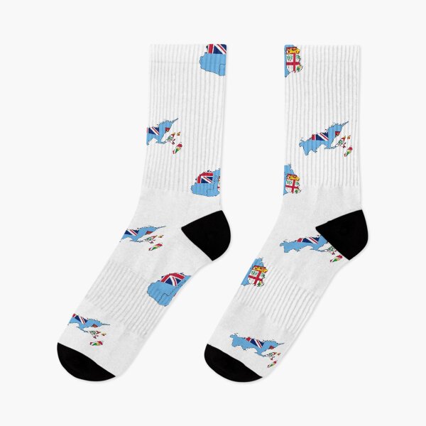 Item preview, Map of Fiji Islands with Flag designed and sold by SonaGold.