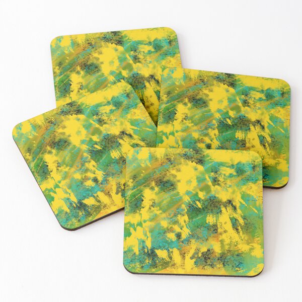Item preview, Yellow and Green Vibrant Abstract Energetic Burst of Yellow designed and sold by rhombusOnion.