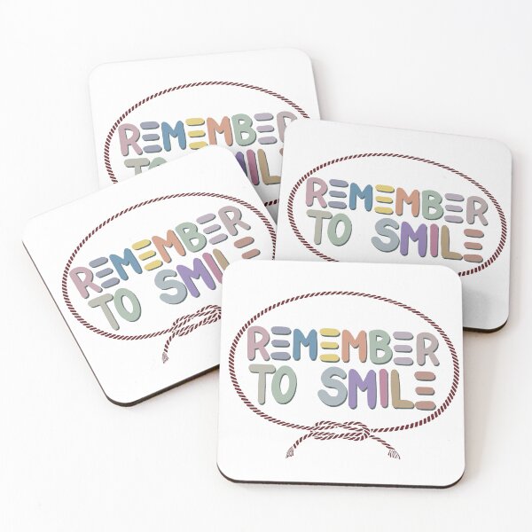 Item preview, Remember To Smile Inspirational and Motivational Quote designed and sold by HarrysMomStudio.
