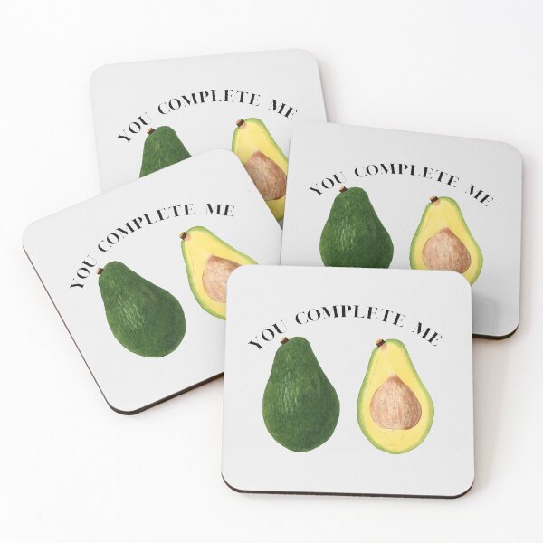 Item preview, Avocado couple, You complete me. designed and sold by RheaRealm.