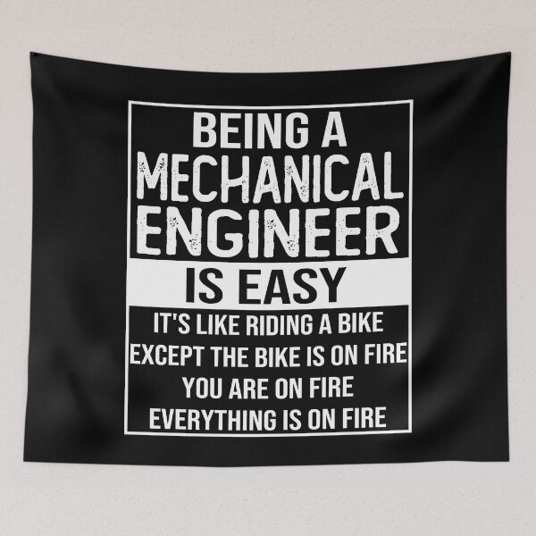 Item preview, Funny mechanical engineer saying: being a mechanical engineer is easy mechanical engineer gifts designed and sold by alaechamlal.