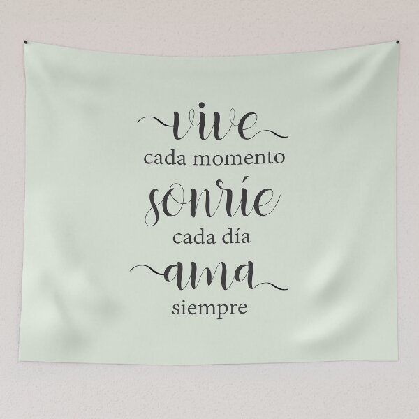 Item preview, Vive Cada Momento Sonríe Cada Día Ama Siempre designed and sold by Aryam Quotes.