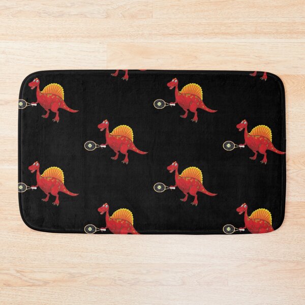 Item preview, Dinosaur Playing Tennis ,Funny Good Dinosaur Tennis Lovers Red Design designed and sold by pedrored369.