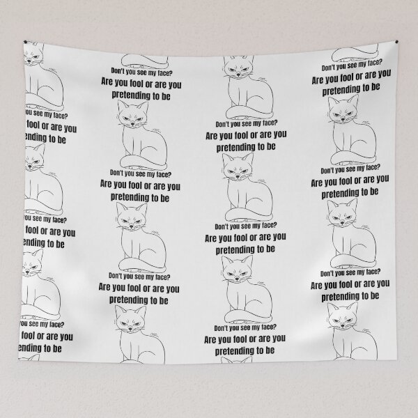Item preview, Annoyed cat. Are you dumb or are you pretending to be? designed and sold by EMIPRINCESS.