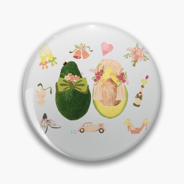 Item preview, Avocado couple designed and sold by RheaRealm.