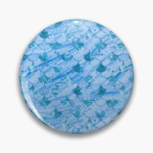 Item preview, Pretty Bright Blue Mermaid Tail Pattern designed and sold by zachandjackson.