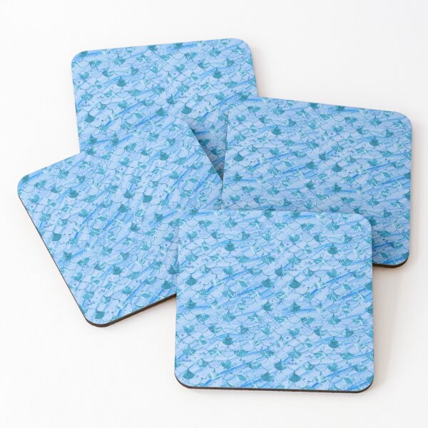 Item preview, Pretty Bright Blue Mermaid Tail Pattern designed and sold by zachandjackson.
