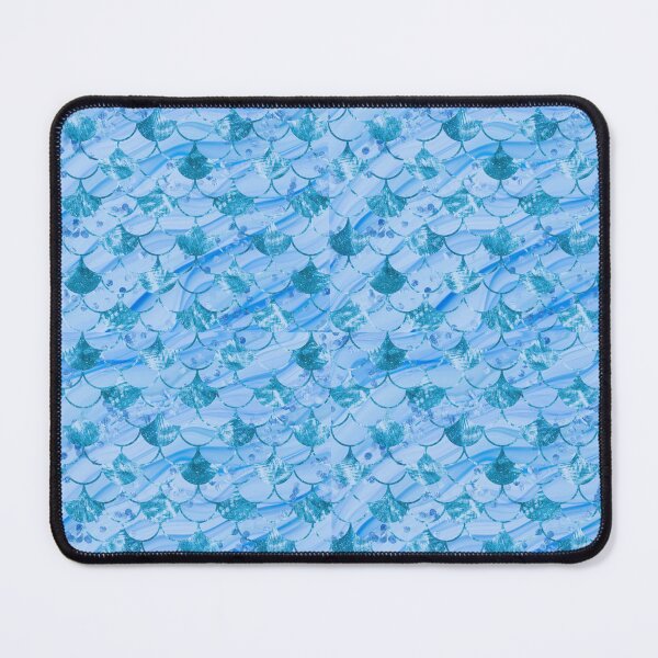 Item preview, Pretty Bright Blue Mermaid Tail Pattern designed and sold by zachandjackson.