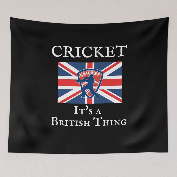 Item preview, CRICKET, IT'S A BRITISH THING, Union Jack Flag designed and sold by Krafty  Arts Studio.