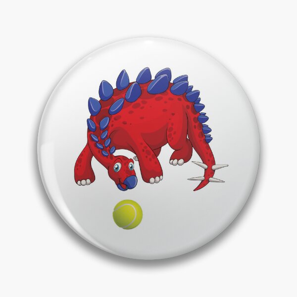 Item preview, Dinosaur Playing Tennis ,Funny Good Dinosaur Tennis Lovers Cool Red Blue Design designed and sold by pedrored369.