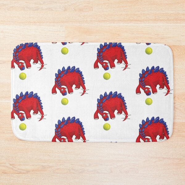 Item preview, Dinosaur Playing Tennis ,Funny Good Dinosaur Tennis Lovers Cool Red Blue Design designed and sold by pedrored369.