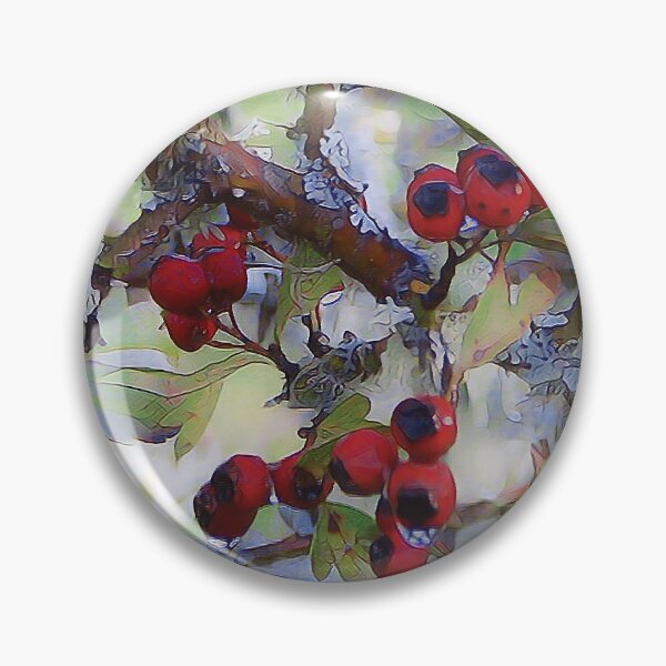 Item preview, Dew on the Hawthorn | Winter Red Hawthorn Berries designed and sold by arlutai.