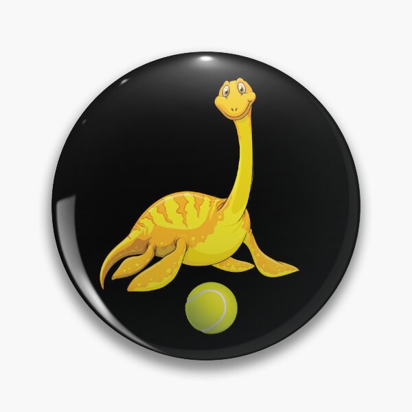 Item preview, Dinosaur Playing Tennis ,Funny Good Dinosaur Tennis Lovers Yellow Cute Dinosaur Art designed and sold by pedrored369.