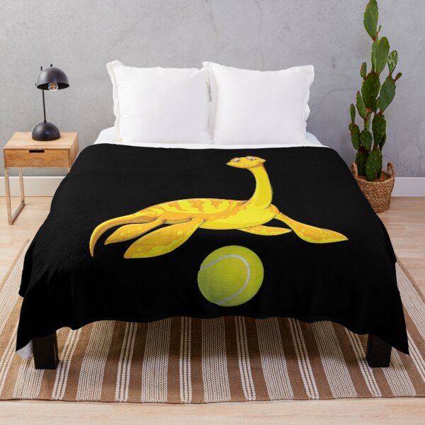 Item preview, Dinosaur Playing Tennis ,Funny Good Dinosaur Tennis Lovers Yellow Cute Dinosaur Art designed and sold by pedrored369.