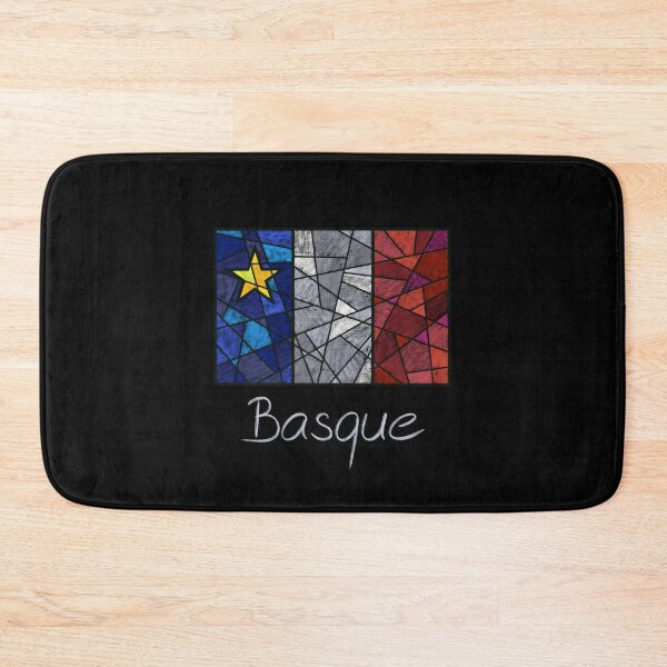 Item preview, Acadian Flag pastel mosaic Basque - Drapeau acadien mosaïque pastel vitrail Basque designed and sold by ColoursOfFrance.