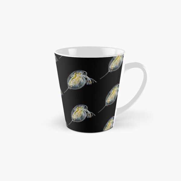 Vista previa del artículo con la obra «Dafnia (pulga de agua) fondo negro», diseñado y vendido por BioBabe24.