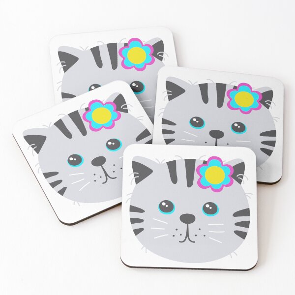 Item preview, Cute kitty face designed and sold by EMIPRINCESS.