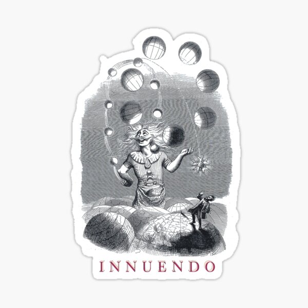 Innuendo - Minimalistisches Albumcover Sticker