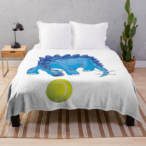 Item preview, Dinosaur Playing Tennis ,Funny Good Dinosaur Tennis Lovers Cute Blue Design designed and sold by pedrored369.