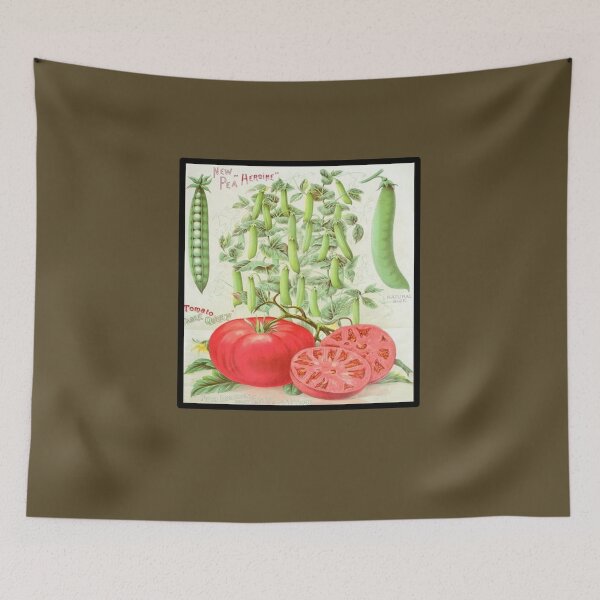 Item preview, Vintage Pea and Tomato Seed Packet from the 1800's designed and sold by MountMercantile.