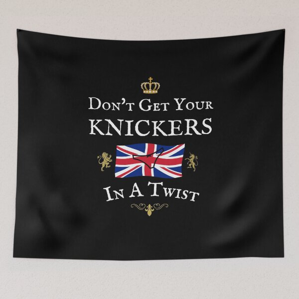 Item preview, DON'T GET YOUR KNICKERS IN A TWIST, Union Jack Flag designed and sold by Krafty  Arts Studio.