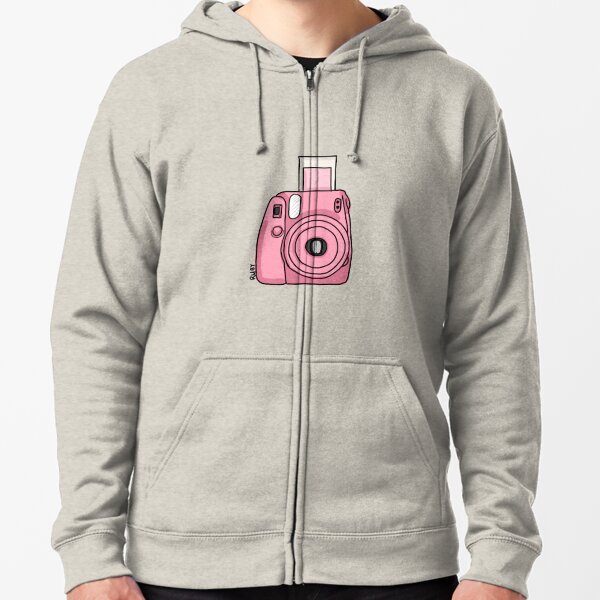 Pink polaroid outlet hoodie