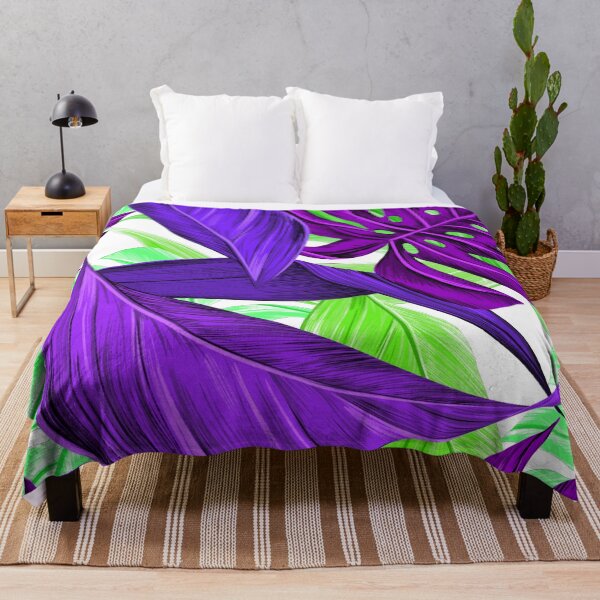 Item preview, Beatiful Blue and Purple Leaves Floral Pattern designed and sold by zachandjackson.