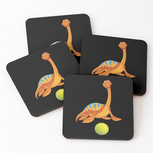 Item preview, Dinosaur Playing Tennis ,Funny Good Dinosaur Tennis Lovers Cute Orange Design designed and sold by pedrored369.